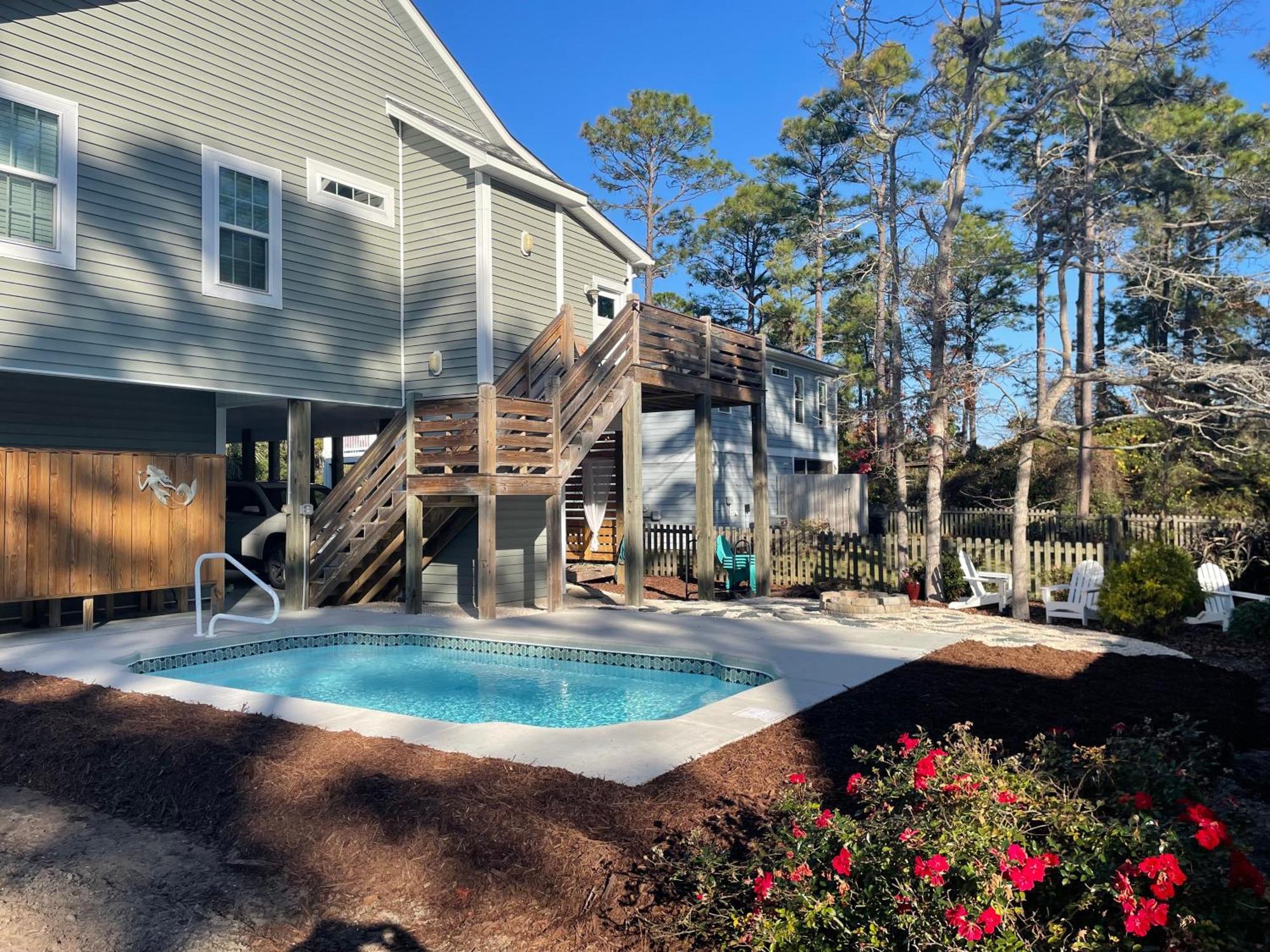 Willa Belle Mer New Swimming Pool Elevator Great For Kids Oak Island Zewnętrze zdjęcie